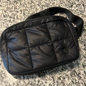 Lululemon Black Quilted Belt Bag
